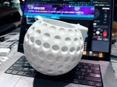 No Goof Gofers: Golf Ball Pinball Beverage Holder