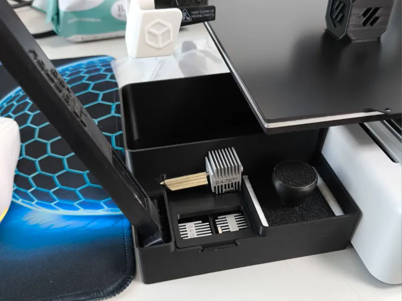A1 mini 多功能废料盒_poop_垃圾桶_hotend_热端_clean_打印板清洁