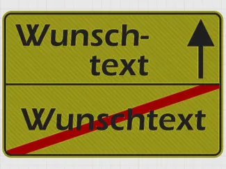 Ortsschild Wunschtext