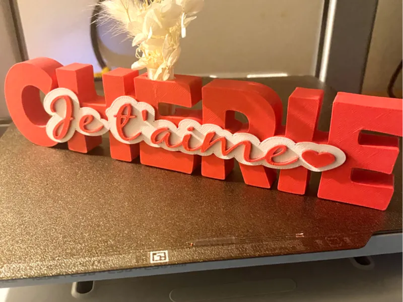 Décoration Chérie je t'aime