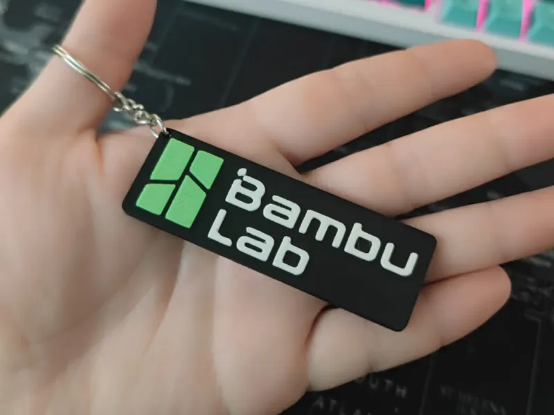 Bambu Lab 3D Double-Sided Keychain