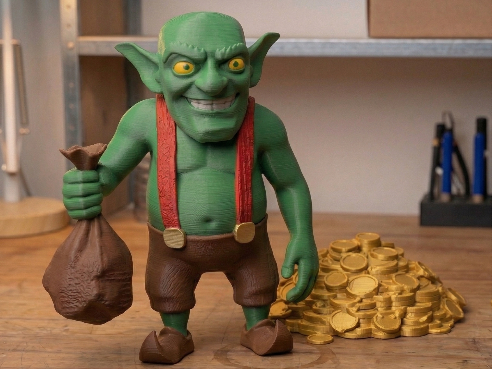 Goblin with Pile of Gold from Clash of Clans | AMS