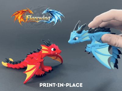 Flarewing - Flappy Print-In-Place Dragon