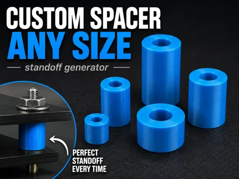 Soporte: Custom Spacer / Standoff Generator — referencia de MakerWorld