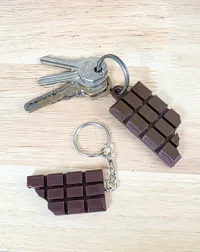 Porte-clés tablette de chocolat mordue — photo 3