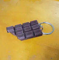 Porte-clés tablette de chocolat mordue — photo 2