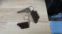 Porte-clés tablette de chocolat mordue — photo 6