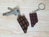 Porte-clés tablette de chocolat mordue — photo 4