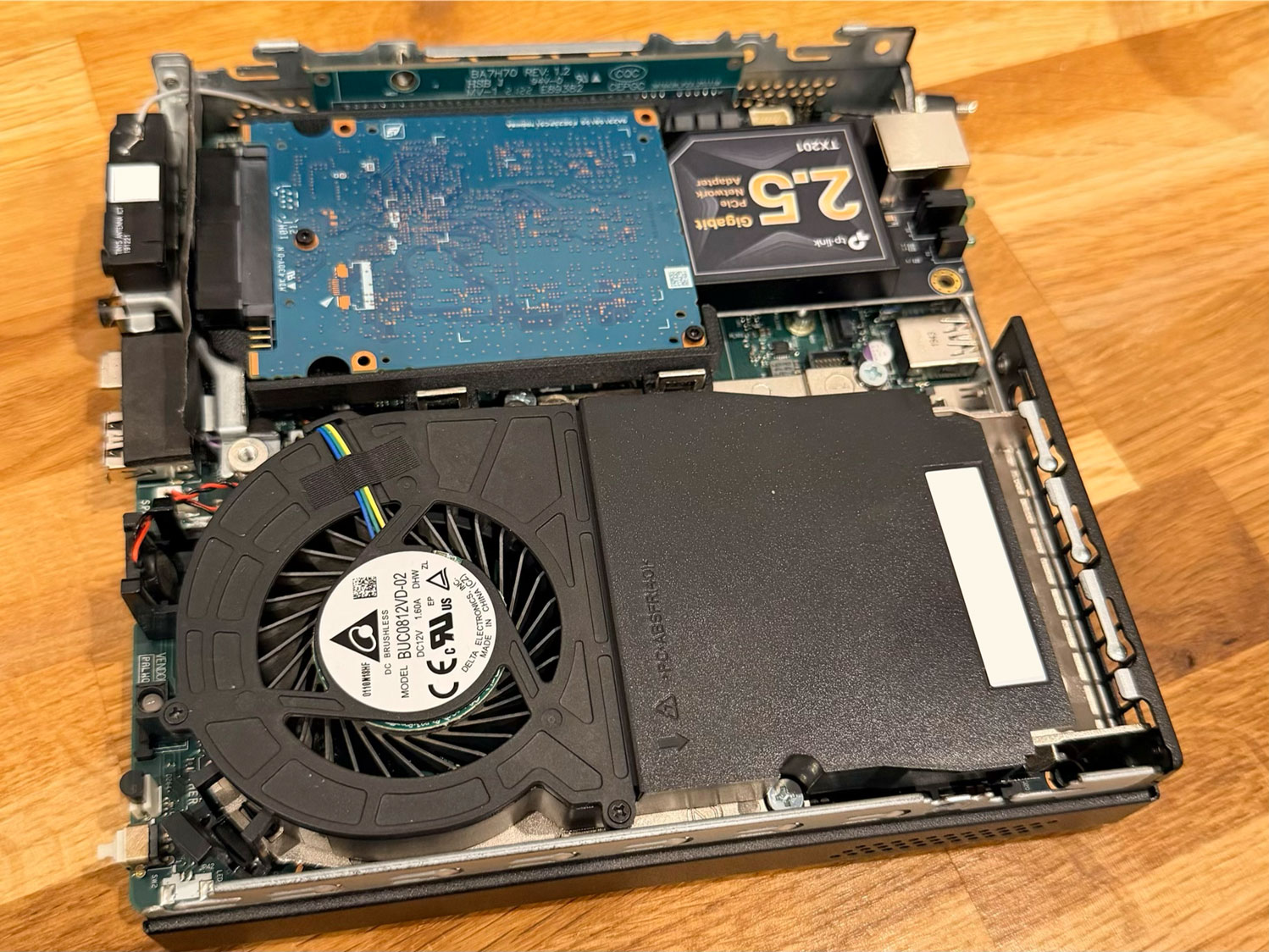 2.5" SATA SSD Mount for Lenovo M920q (Bare PCB)