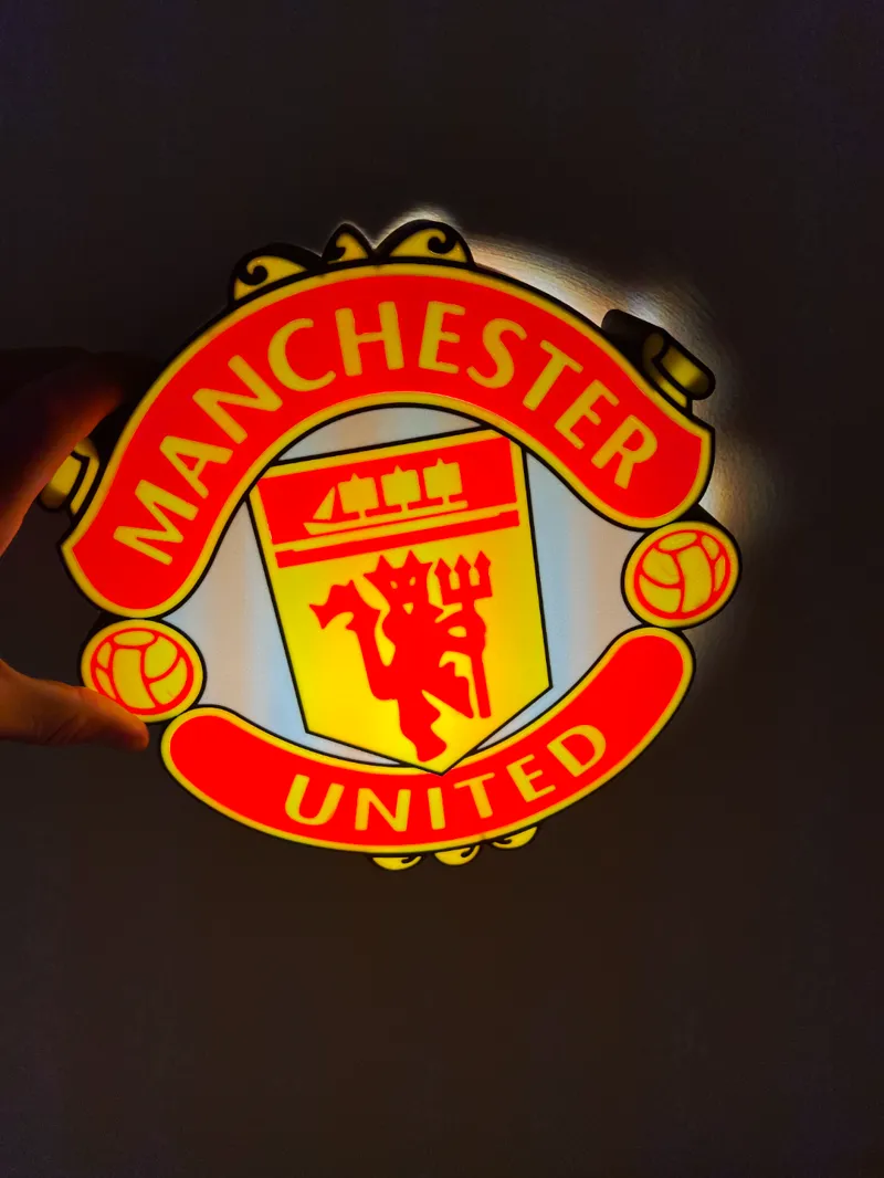 Manchester United Logo Light Box