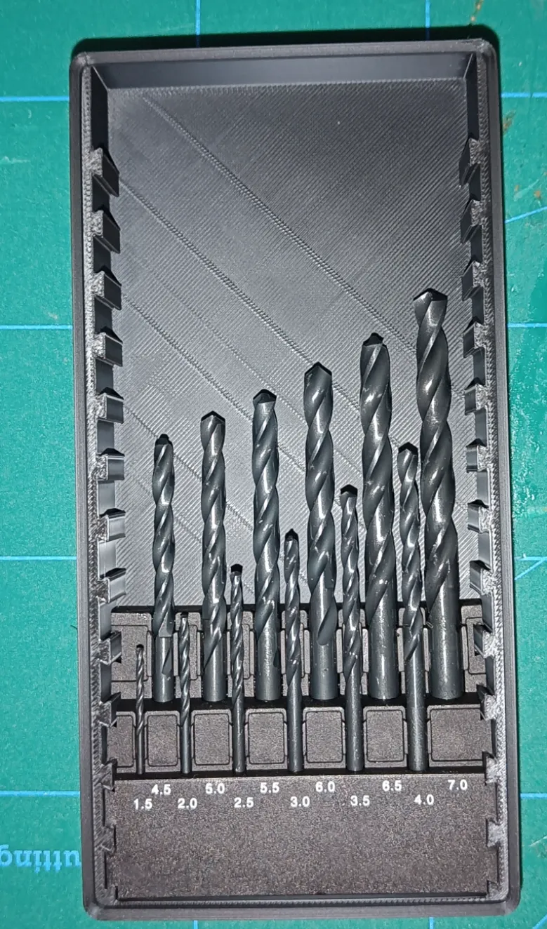 Gridfinity 2x4 DeWalt Drill Bit Organizer