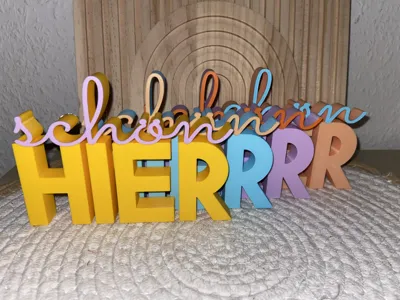 Lettering "Beautiful Here"