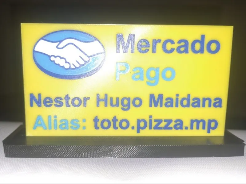 Base/Estante para Tarjetas o Letreros 