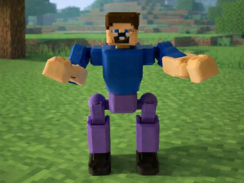 Minecraft Steve Origin Zero Mecha Toy