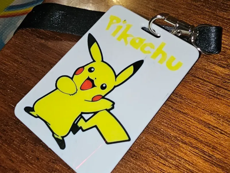 Emergency Kid ID card with Pikachu