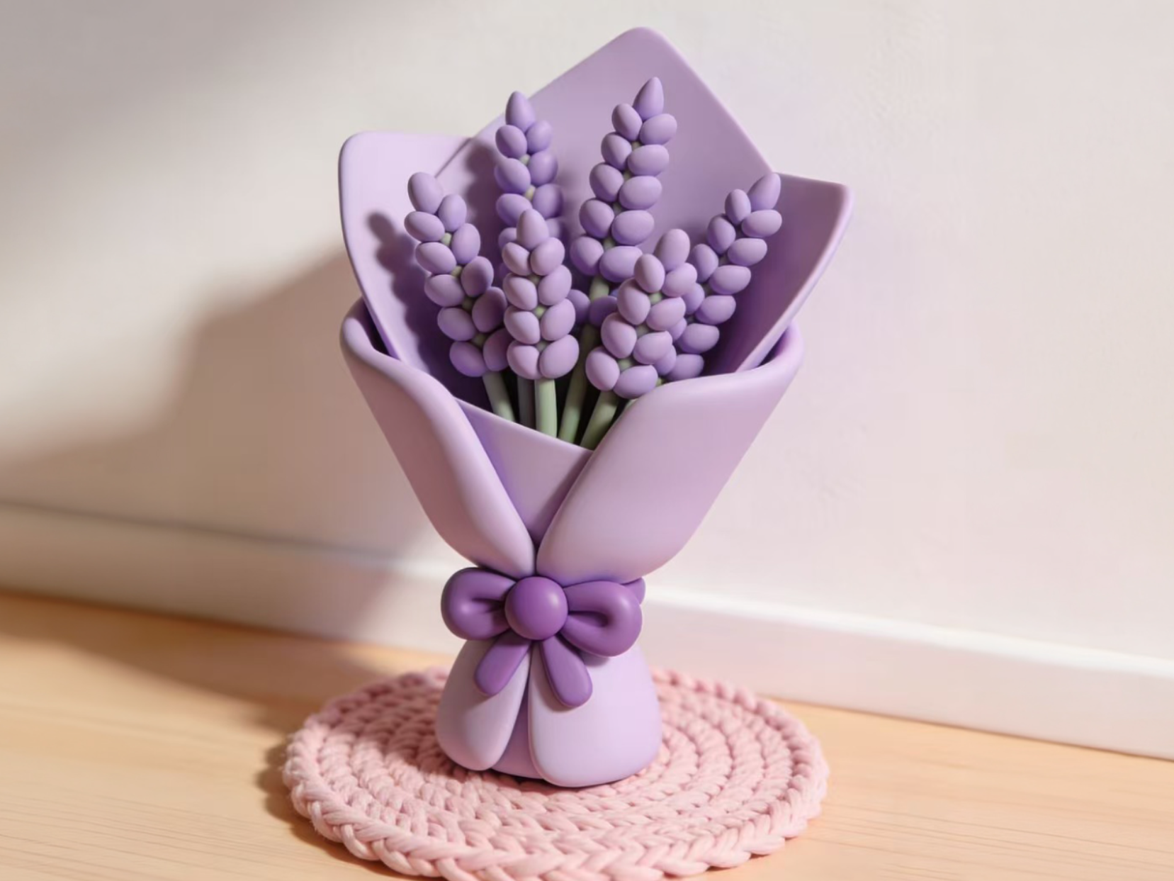 Miniatura 1 do modelo 3D 薰衣草花束