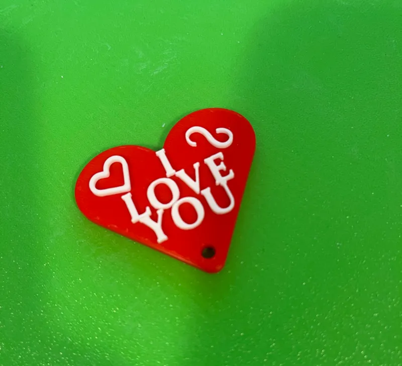 I LOVE YOU keychain 
