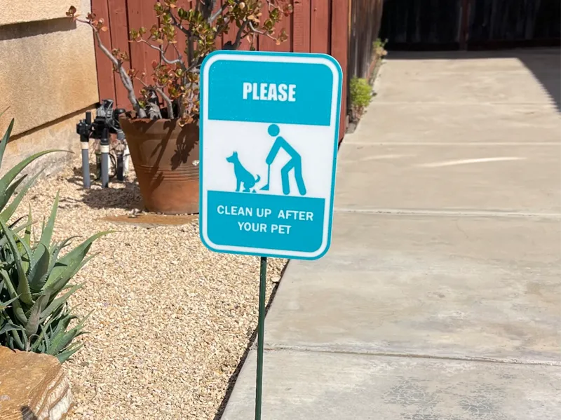 Clean Up Dog Poop Sign