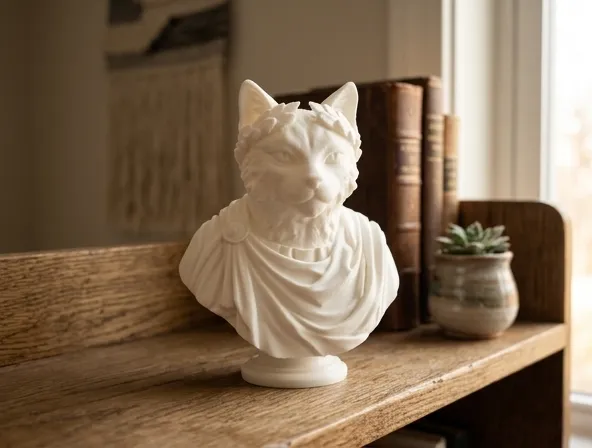 Caesar The Cat - Classical Statue Home Decor