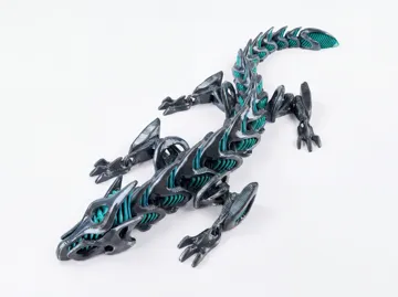 Adorno temático: Articulated Futuristic Dragon — vista de referencia 3