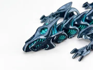 Adorno temático: Articulated Futuristic Dragon — vista de referencia 4