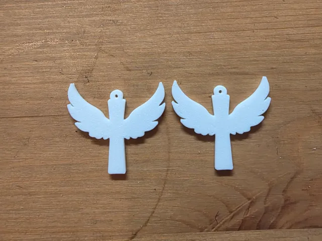 Cross Wing Earrings