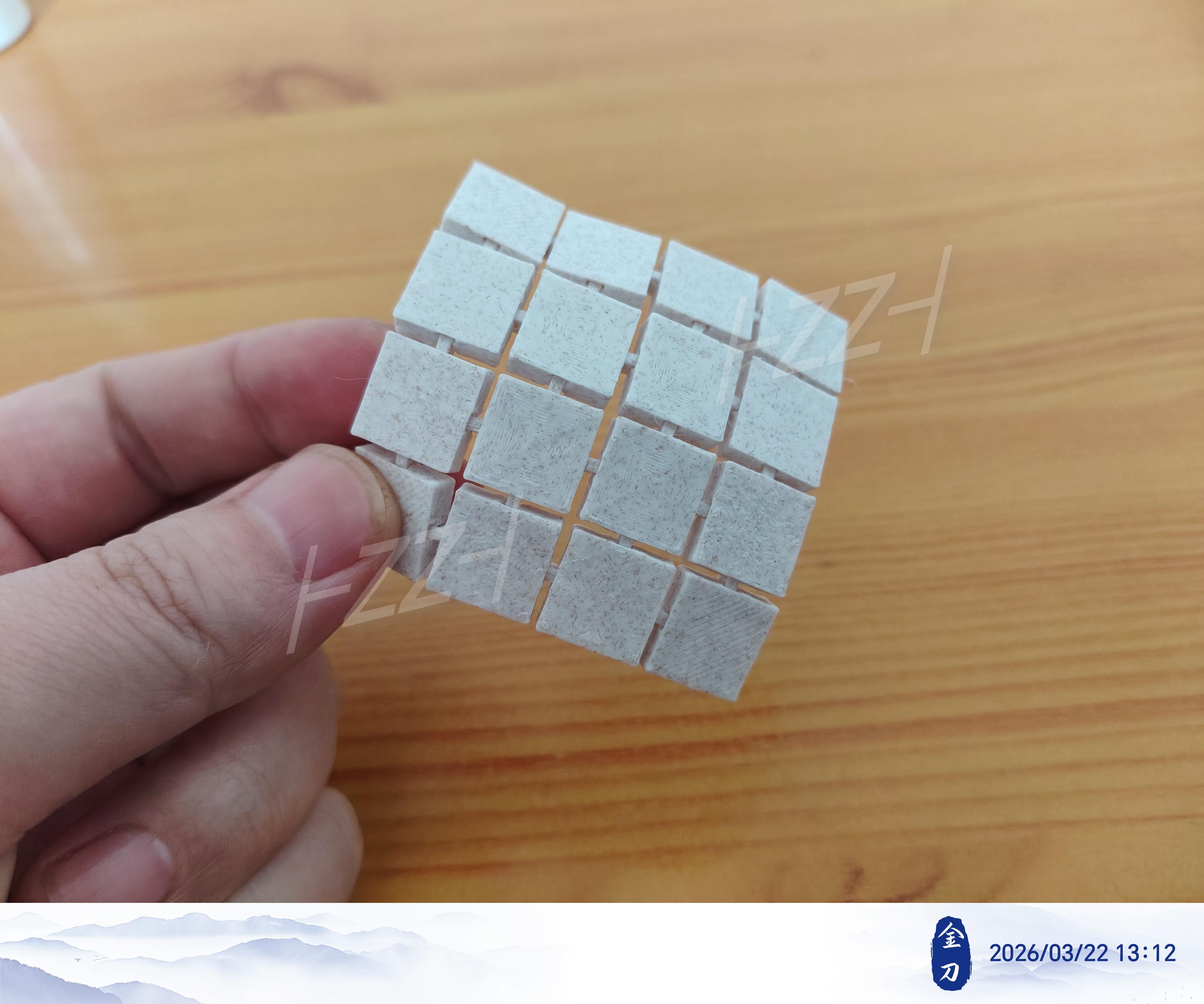 Miniatura 1 do modelo 3D 可拼装类锁子甲杯垫系列-四_2.0-2.2