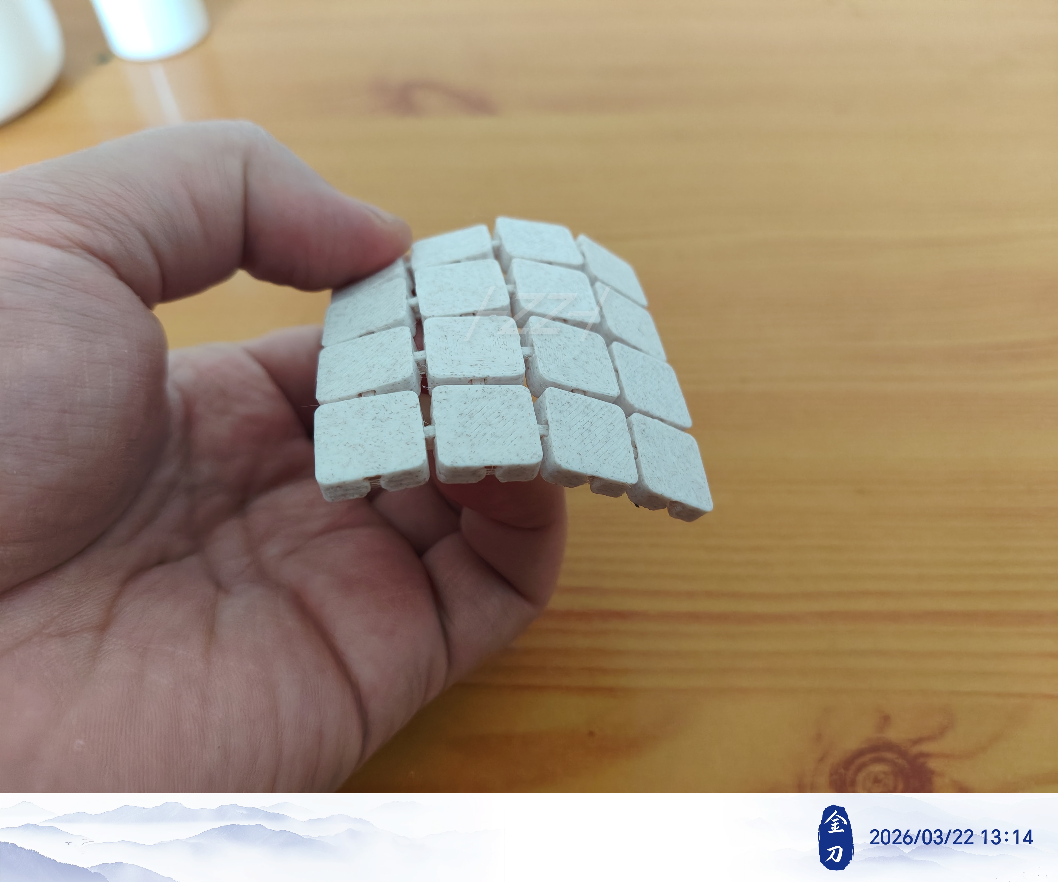 Miniatura 4 do modelo 3D 可拼装类锁子甲杯垫系列-四_2.0-2.2
