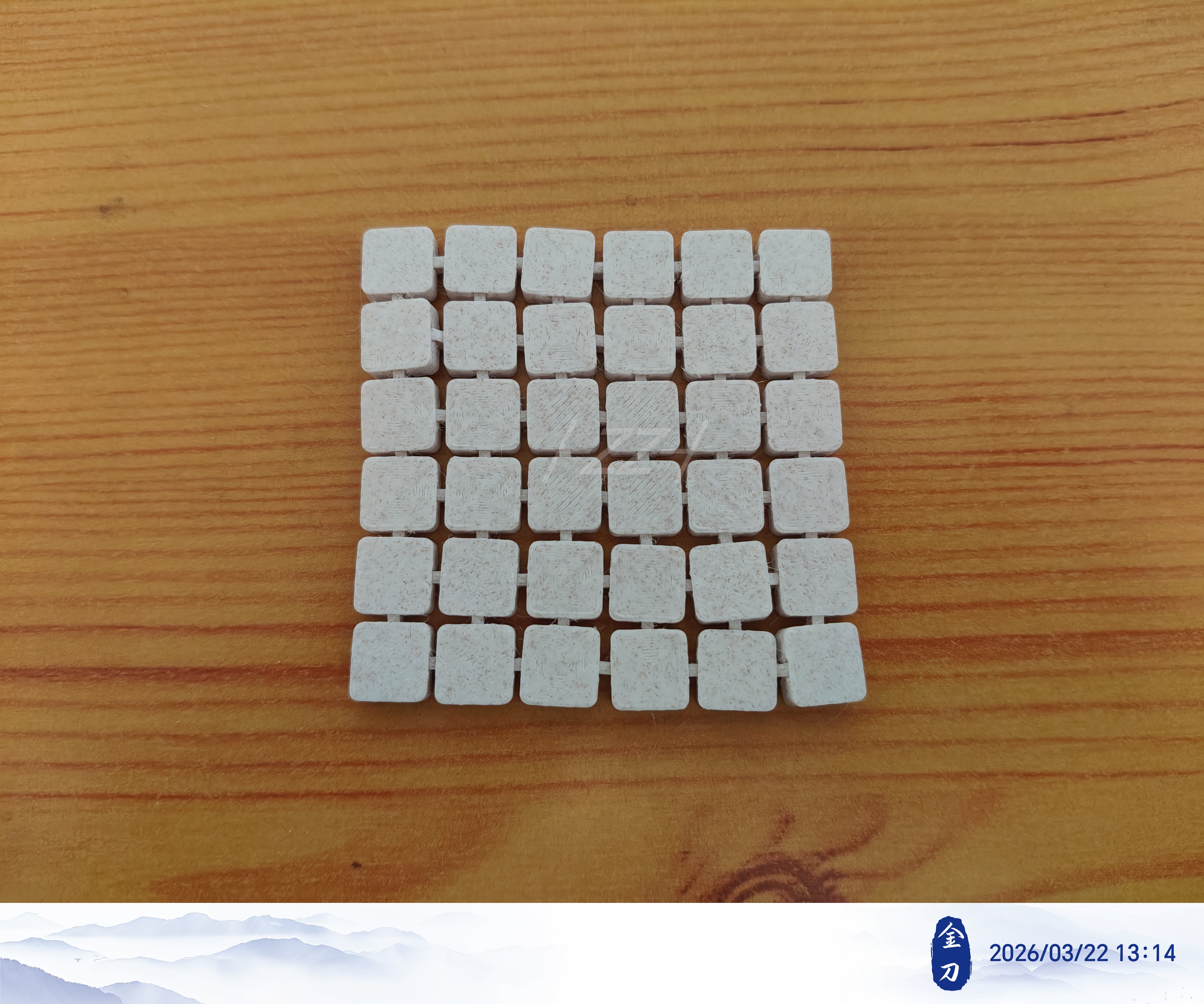 Miniatura 5 do modelo 3D 可拼装类锁子甲杯垫系列-四_2.0-2.2