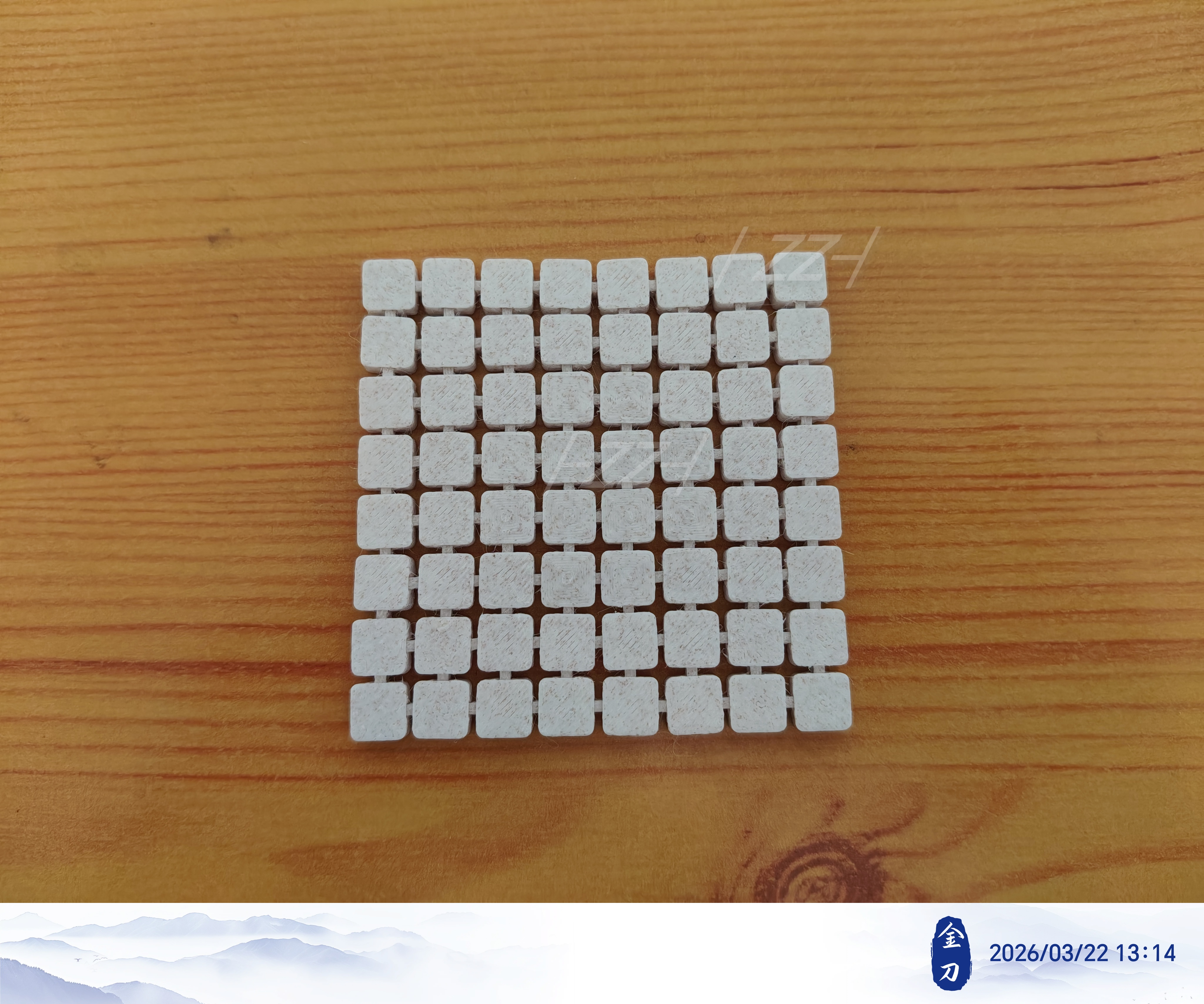 Miniatura 7 do modelo 3D 可拼装类锁子甲杯垫系列-四_2.0-2.2
