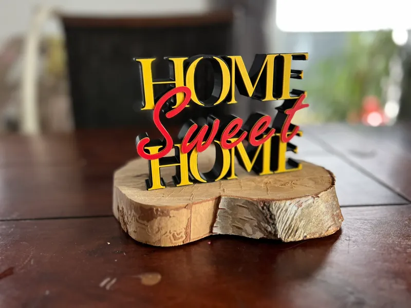 Home sweet Home 3D Deko Schriftzug