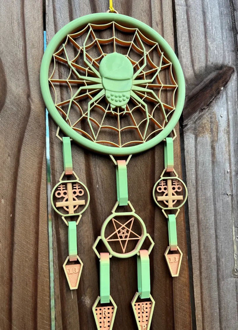 Spooky Spider Nightmare Catcher: Print in Place
