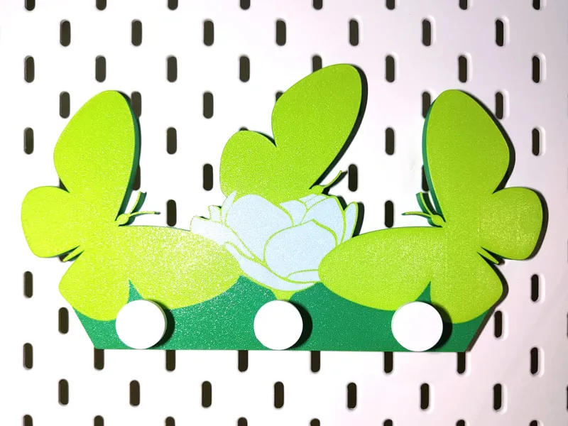 BUTTERFLY HANGER 3 HOOKS