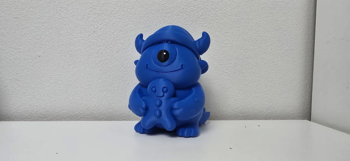 Cute Cyclops Hugging Gingerbread Figure - Free 3D Print Model - MakerWorld