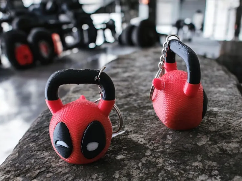 keychain Kettlebell Deadpool