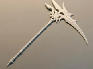 原神仆人阿蕾奇诺模型武器道具镰刀赤月之形