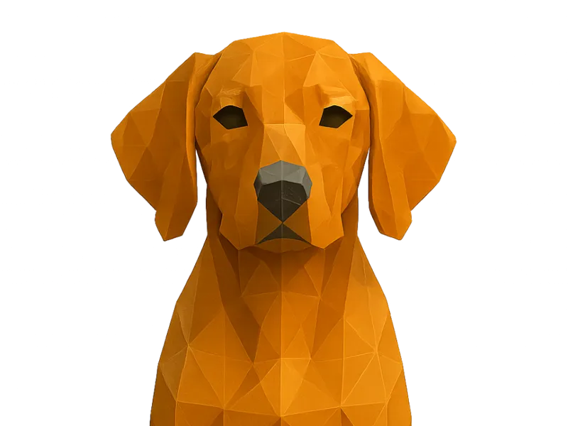 Low Poly Vizsla