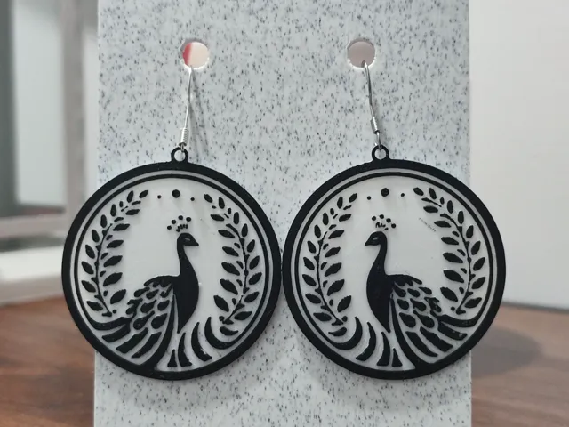 Aretes Pavo Real Imperial