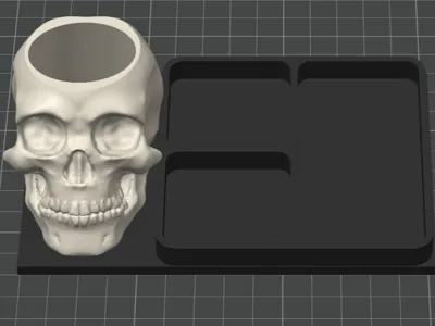 Skull Desk Oragnizer