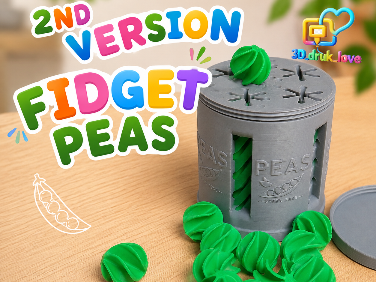 Fidget Toy Peas Bottle Version 2 - 3D printed Other Toys & Games, in stock in India