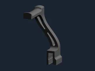 P1P Spool Holder for TPU printing (No bolts)