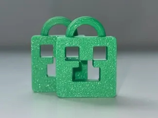 Minecraft Creepergesicht Schlüsselanhänger