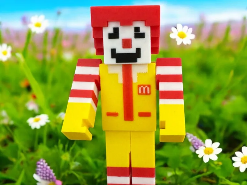 Ronald McDonald Minecraft Character
