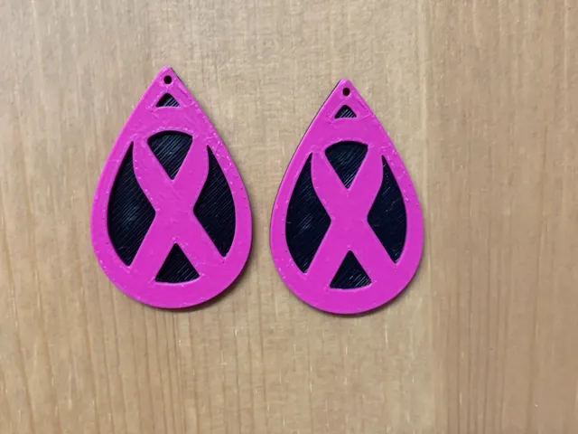cancer bow earrings