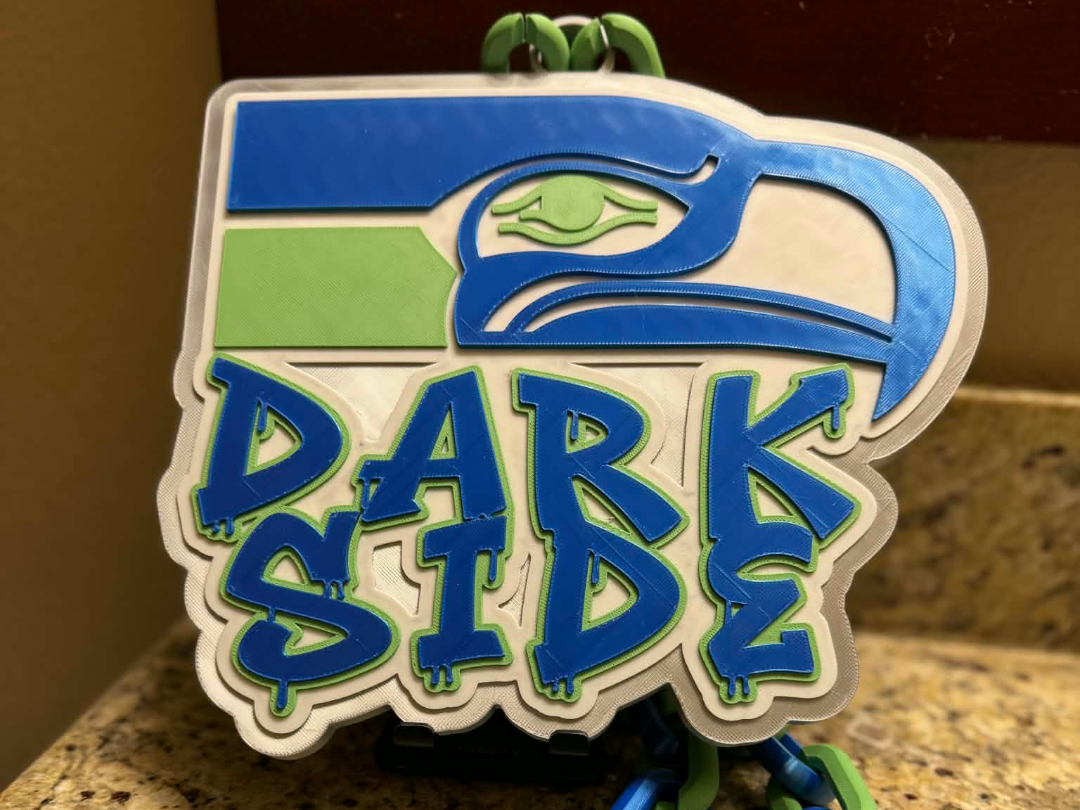 Seattle Seahawks Throwback Dark Side Hype Chain