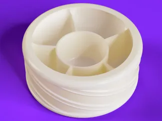 Round Box with 6 Compartments