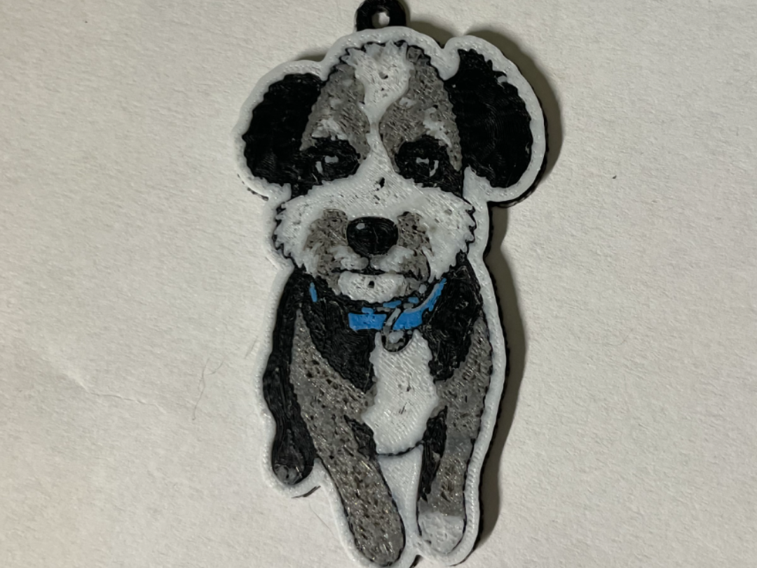Aussiedoodle keychain