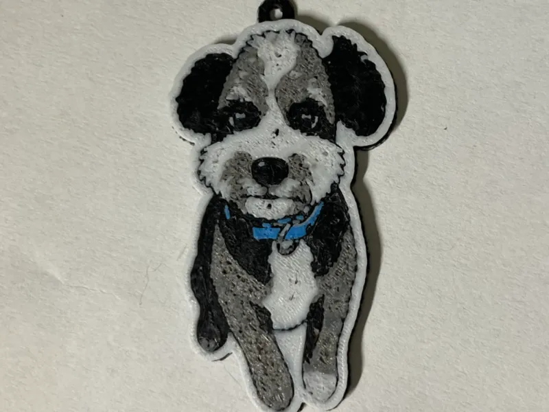 Aussiedoodle keychain