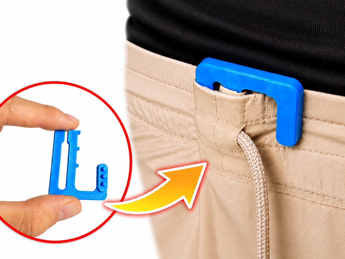 Pantalon Fix - Waist Wrap 3D model