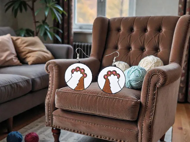 Cat brothers earrings
